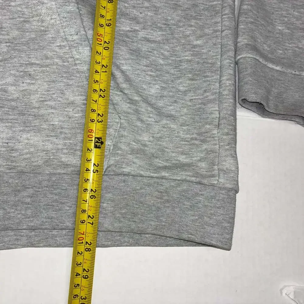 Forever 21 Zip Up Men Hoodie Size XL Gray Heather Fleece Sweatshirt